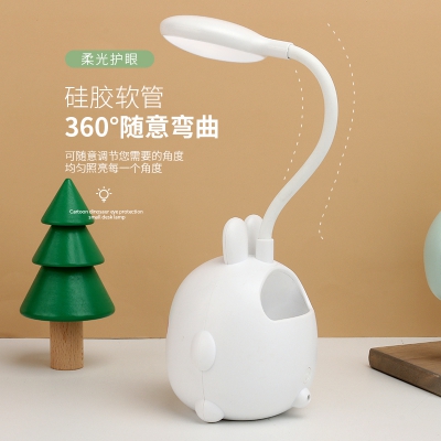 New HZ-282 Cute Rabbit Pen Holder Table Lamp